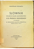 Słownik polskich nazw miejscowości w B. Prusach Wschodnich 1946 r.