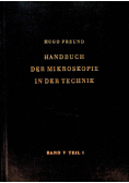 Handbuch der mikroskopie in der technik Band V Teil 1