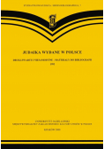 Judaika wydane w Polsce Druki zwarte i niesamoistne materiały do bibliografii 1992
