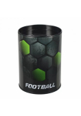 Skarbonka metalowa okrągła Football