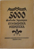 5000 deutsche Synonyme. Synonimika niemiecka, 1943 r.