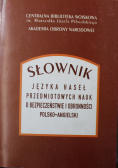 Słownik języka haseł przedmiotowych nauk o bezpieczeństwie i obronności polsko angielski