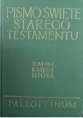 Pismo Święte Starego Testamentu Tom VII 1 Księga Hioba
