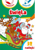 Święta. Naklejam i koloruję