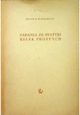 Zadania ze statyki belek prostych