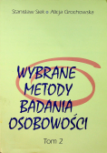 Wybrane metody badania osobowości  Tom 2