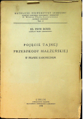 Pojęcie tajnej przeszkody małżeńskiej w prawie kanonicznem 1935r