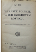 Wiersze Polskie w ich dziejowym rozwoju 1920 r.