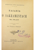 Kazania o sakramentach 1898 r.