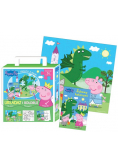 Peppa Pig Układaj i koloruj.