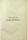Mickiewicz Pisma poetyckie