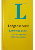 Langenscheidt Słownik maxi polsko angielski angielsko polski