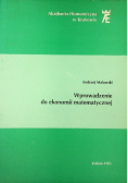 Wprowadzenie do ekonomii matematycznej