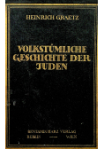 Volkstumliche Geschichte der Juden Tom II 1922 r.