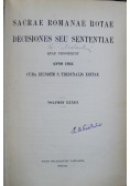 Sacrae Romanae Rotae Decisiones Seu Sententiae Tom XXXII