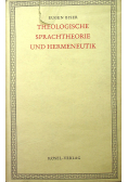 Theologische sprachtheorie und hermeneutik
