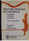 Niektóre problemy psychoterapii