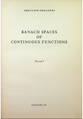 Banach spaces of continuous functions Volume I