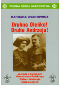   - Druhno Oleńko! Druhu Andrzeju!