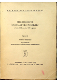 Bibliografia onomastyki polskiej