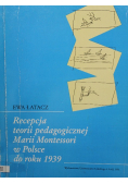 Recepcja teorii pedagogicznej Marii Montessori w Polsce