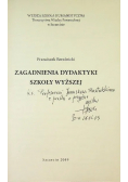 Zagadnienia dydaktyki szkoły wyższej
