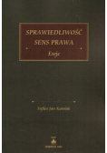 Sprawiedliwość sens prawa Eseje