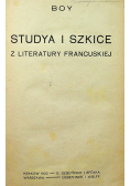 Studya i szkice z literatury francuskiej 1920 r