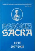 Resovia Sacra studia teologiczno filozoficzne Diecezji Rzeszowskiej