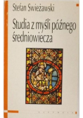 Studia z myśli późnego średniowiecza