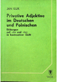 Privative adjektive im Deutschen und Polnischen