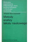Metody analiz tekstu naukowego