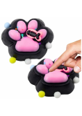 Gniotek Kocia łapka antystres Squishy czarno-róż