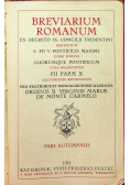 Breviarium Romanum Pars Autumnalis 1931 r.