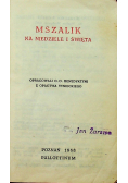 Mszalik na niedzielę i święta