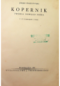 Kopernik twórca Nowego nieba, 1938 r.