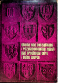 Studia nad początkami i rozplanowaniem miast nad środkową Odrą i dolną Wartą