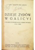 Dzieje Żydów w Galicyi 1914 r.