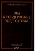 Oda w poezji polskiej Dzieje gatunku