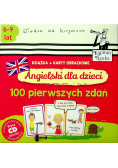 Angielski dla dzieci 100 pierwszych zdań  Książka plus Karty obrazkowe