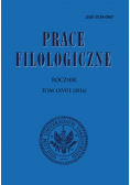 Prace filologiczne Tom LXVIII