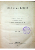 Volumina legum Tom VII 1860r