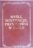 Myśli sentencje przysłowia w Biblii