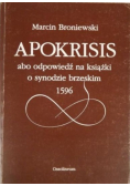 Apokrisis abo odpowiedź na książki o synodzie brzeskim 1596