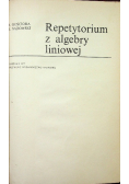 Repetytorium z algebry liniowej