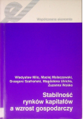 Stabilność rynków kapitałów a wzrost gospodarczy