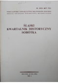 Śląski kwartalnik historyczny Sobótka nr 1