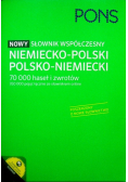 Nowy słownik współczesny niemiecko - polski polsko - niemiecki