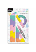 Zestaw geometryczny puzzle 20cm 4el KIDEA