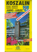 Koszalin plan miasta mapa okolic Jamno-Łabusz